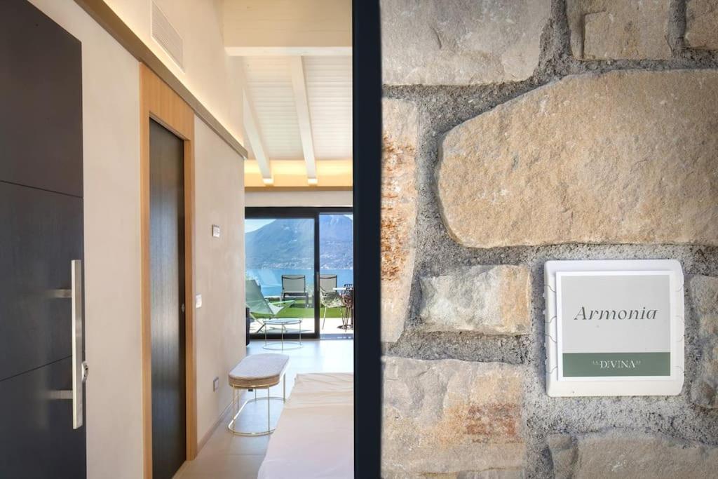 Villa Divina-Apt Armonia-Con Piscina E Vista Lago Castelletto Di Brenzone Exterior foto